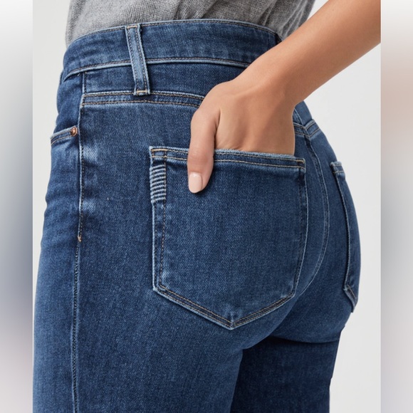 PAIGE High Rise Laurel Canton Jacques Bootcut Denim Jeans Medium Wash Sz 28 - Picture 3 of 15